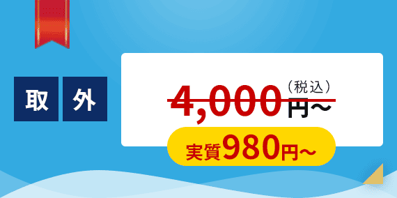 取外：4,000円（税込）～